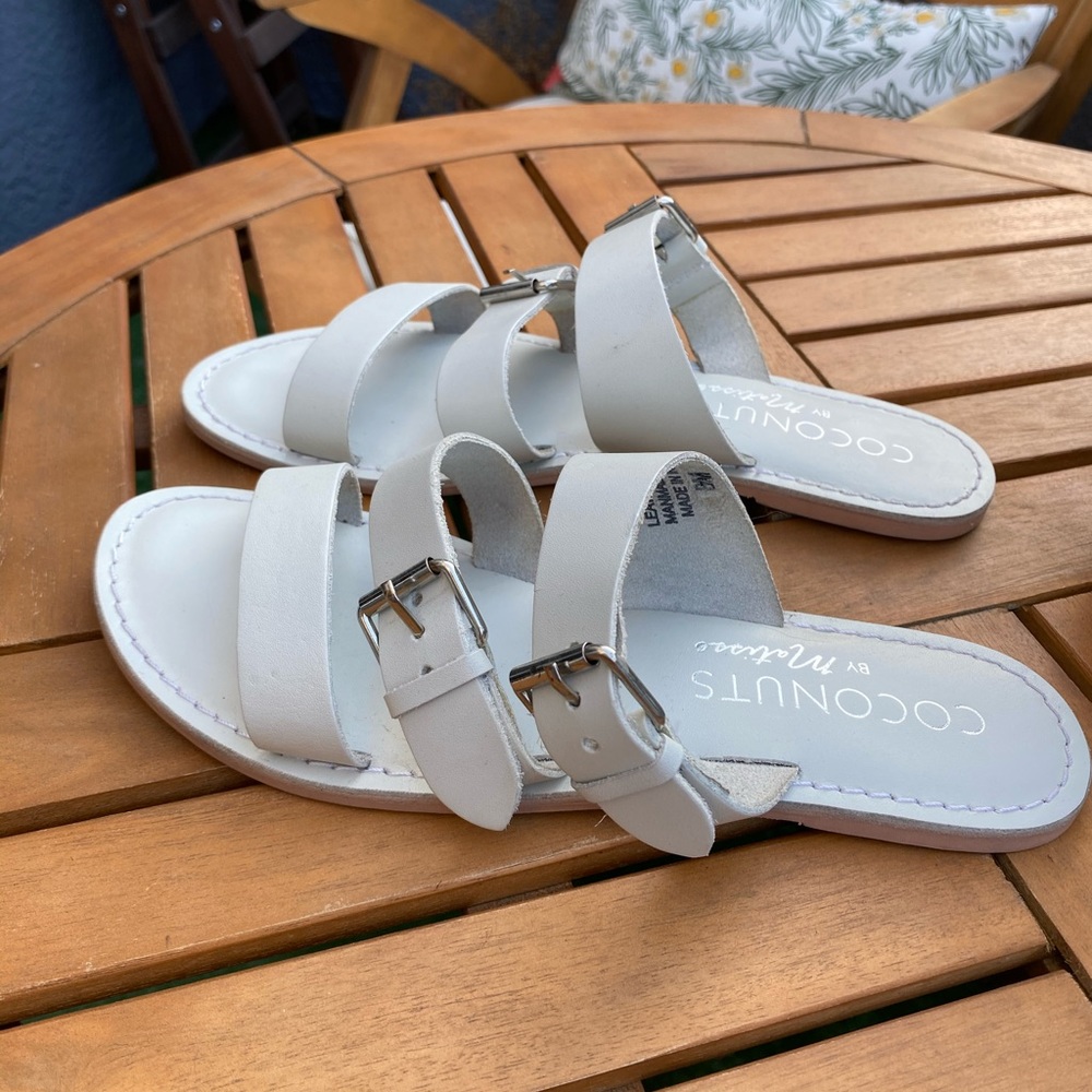 Coconuts by Matisse - White Buckel Sandals